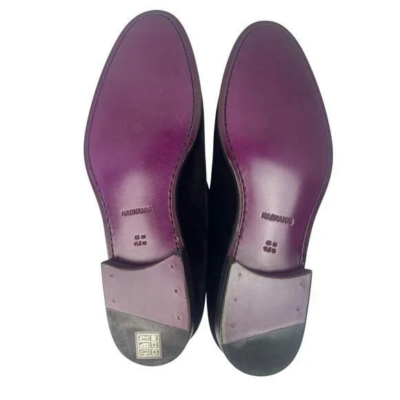 Magnanni Dorio Mens Loafer/Slipper Black Velvet Style 12475 US 11.5, EU 44 - Picture 10 of 12